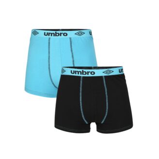 UM 2411 boxery černé s modrým, tyrkysové 2Pack