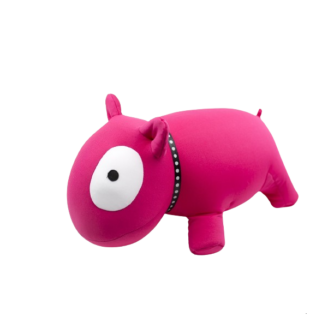 Plyšový pes růžový