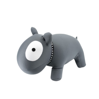 Plyšový pes šedý