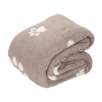 QK-187 deka s beránkem šedá tlapky