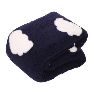 QK-196 deka s beránkem tm.modrá oblak